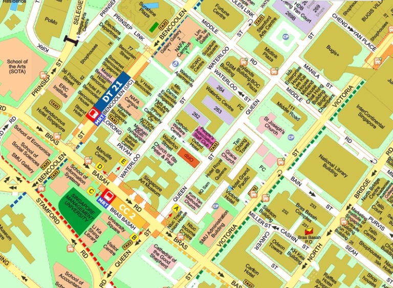 Location map of Le Danz (222 Queen Street #01-01/02 Singapore 188550)